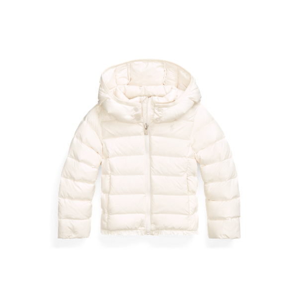 Water-Repellent Down Barn Coat Girls 1.5-6.5 Years 1