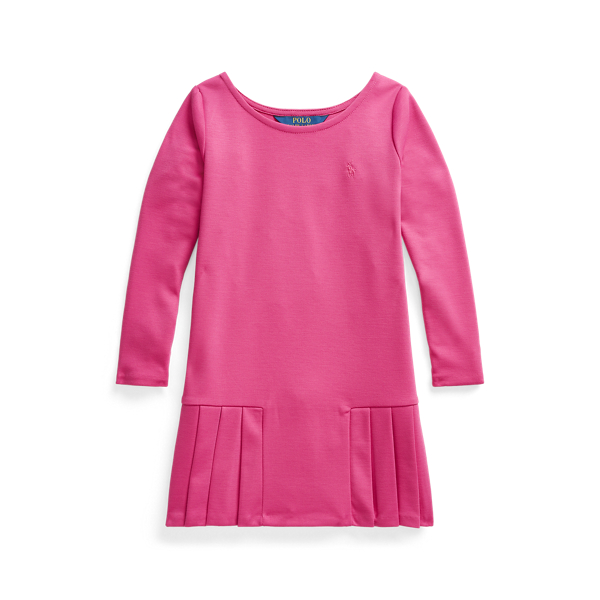 Pleated Ponte Dress Girls 1.5-6.5 Years em 1