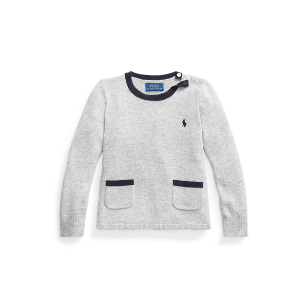 Pull en laine pliss&eacute; &agrave; l'arri&egrave;re Girls 1.5-6.5 Years en 1