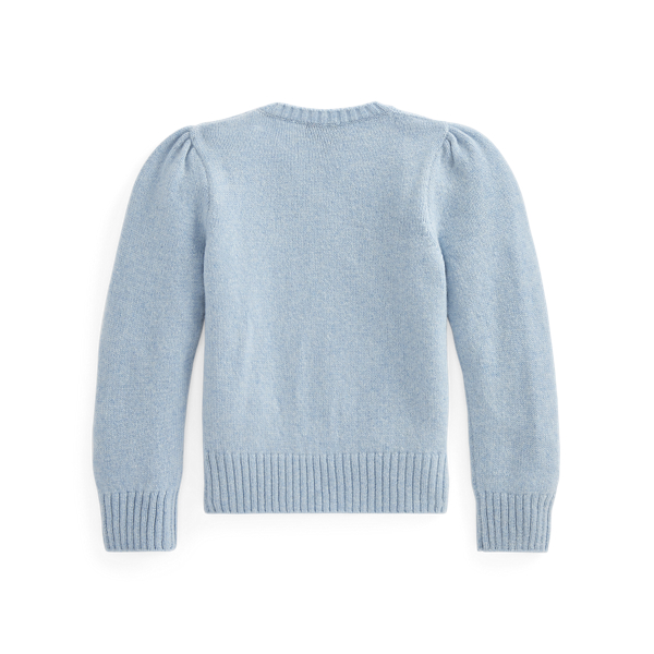 Sky Heather Wool-Cashmere Jumper Girls 1.5-6.5 Years 2
