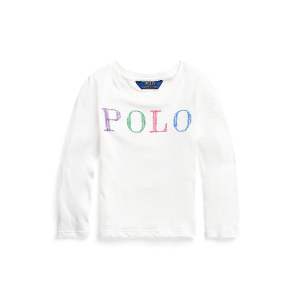 Logo Cotton Jersey Tee Girls 1.5-6.5 Years em 1