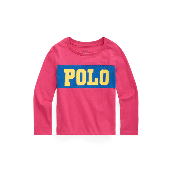 Camiseta de punto jersey con logotipo Girls 1.5-6.5 Years en 1