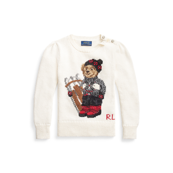 Polo Bear Cotton-Blend Jumper Girls 1.5-6.5 Years 1