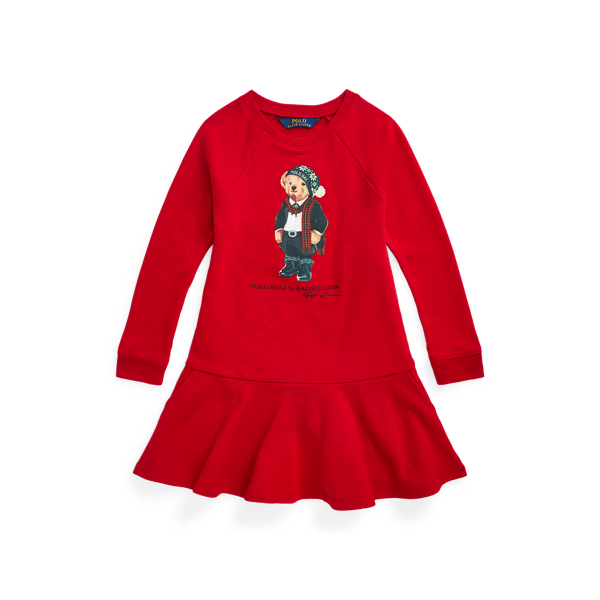 Robe Polo Bear en coton &eacute;ponge Girls 1.5-6.5 Years en 1