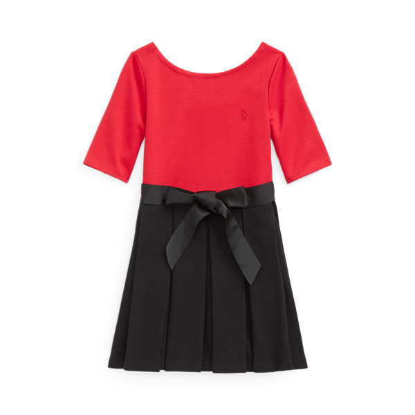 Abito a pieghe in tessuto ponte GIRLS 1.5-6.5 YEARS in 1