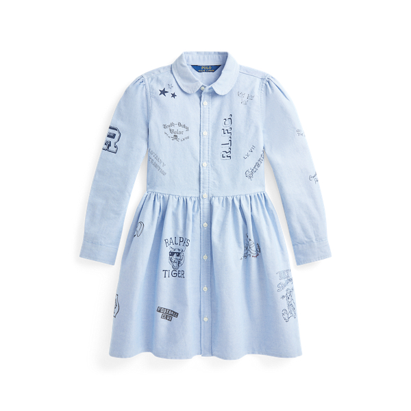 Graphic Oxford Shirtdress