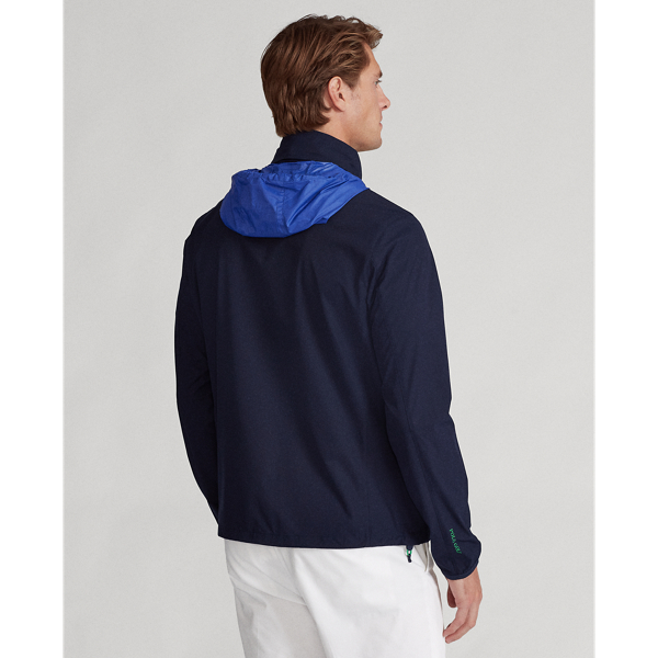 Refined Navy Packable Hooded Jacket Polo Golf 5