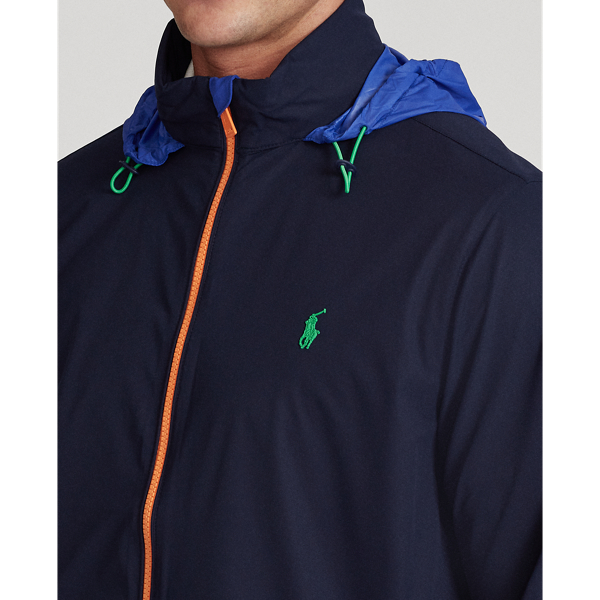 Refined Navy Packable Hooded Jacket Polo Golf 6