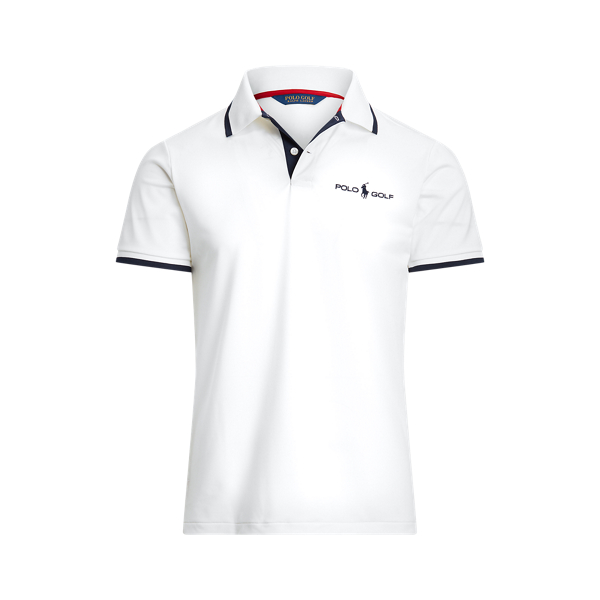 Polo de piqu&eacute; t&eacute;cnico Custom Slim Fit Polo Golf en Blanco Oxford cl&aacute;sico 2