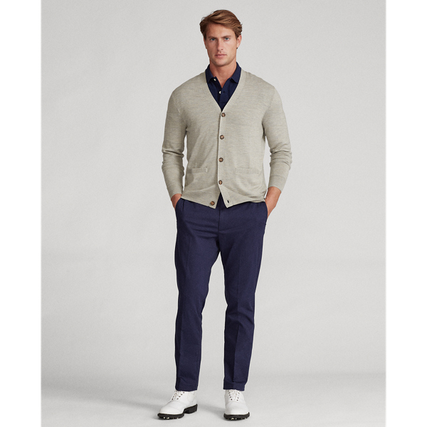 【COOR】 MERINO WOOL POLO CARDIGAN/追跡付 MERINO WOOL-BLEND POLO CARDIGAN - NAVY | COS