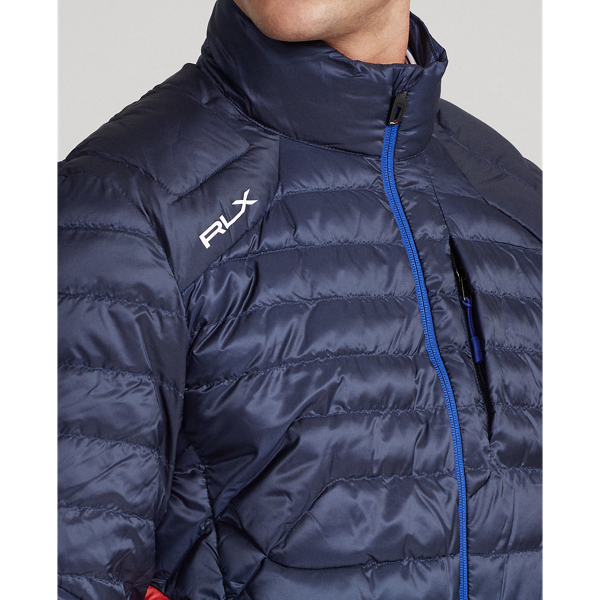 Refined Navy/Sunrise Red Packable Quilted Jacket RLX 6