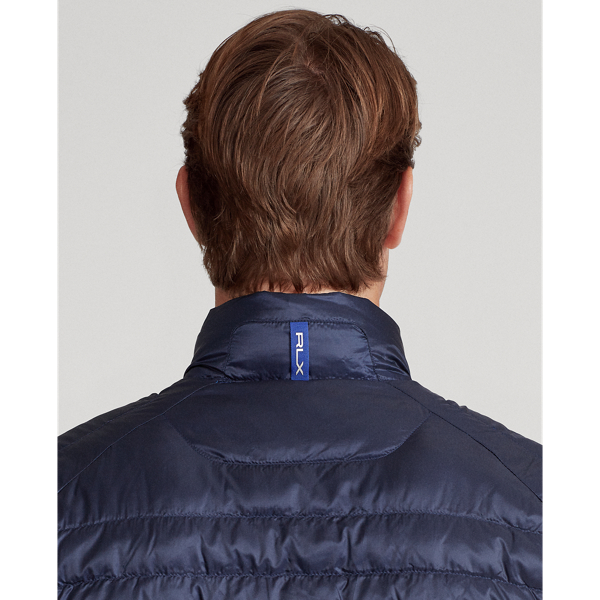 Refined Navy/Sunrise Red Packable Quilted Jacket RLX 7