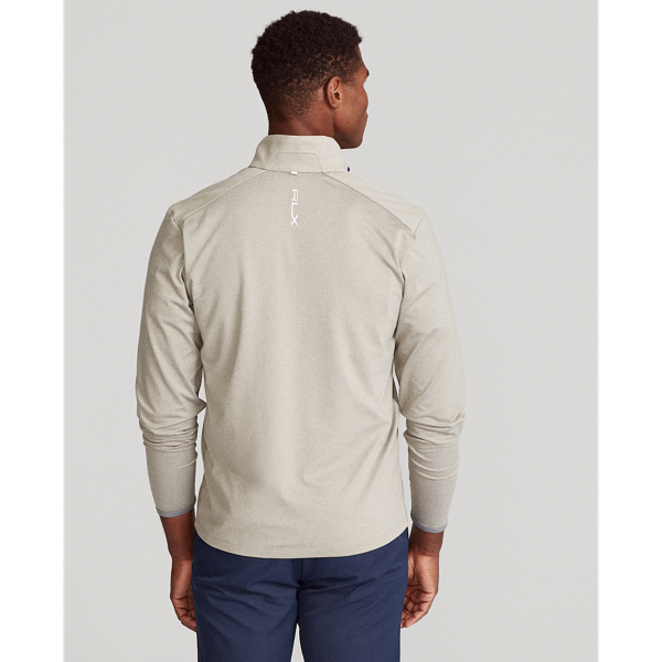 Dark Sport Heather Performance Mockneck Pullover RLX 5