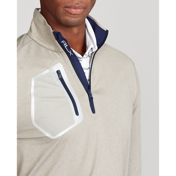 Dark Sport Heather Performance Mockneck Pullover RLX 6