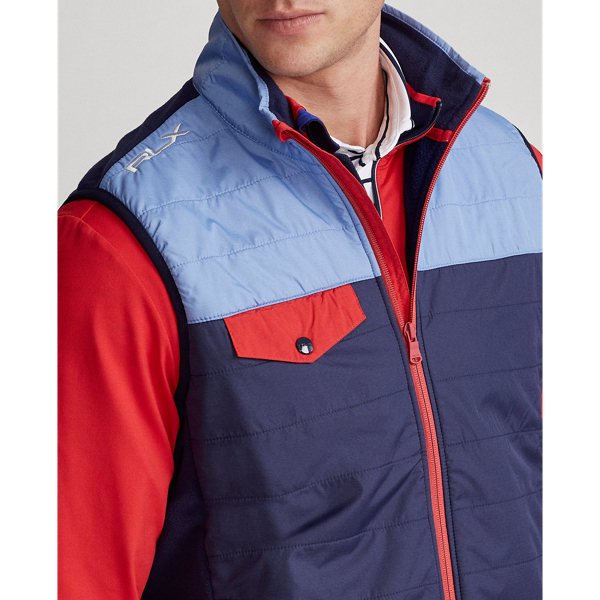 Fall Blue/Refined Navy Ripstop-Panel Fleece Gilet RLX 6