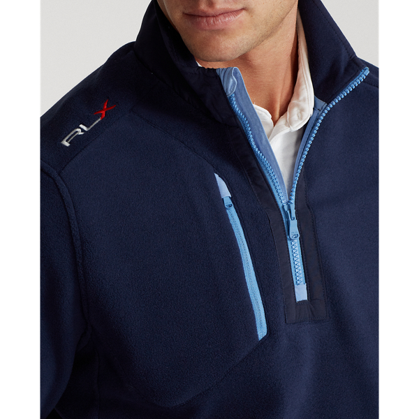 Refined Navy Fleece Quarter-Zip Pullover RLX 5