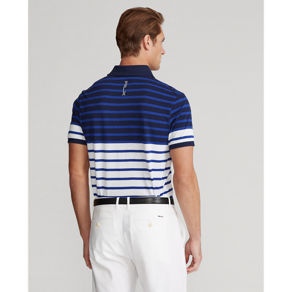 Royal Blue Multi Custom Slim Tech Pique Polo RLX Golf 4