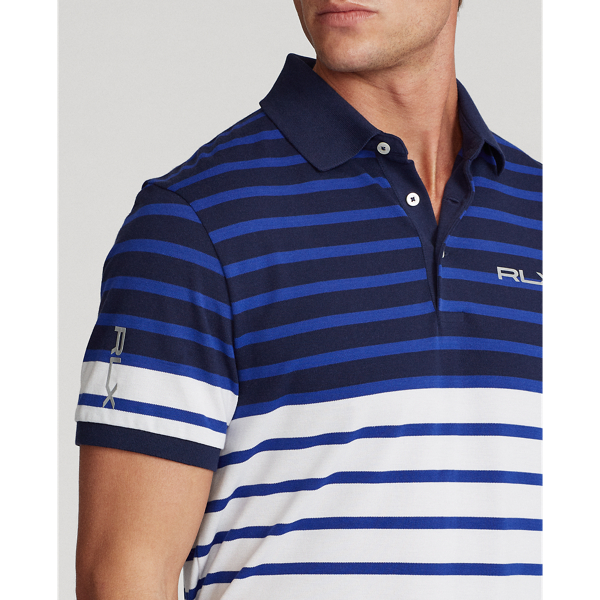 Royal Blue Multi Custom Slim Tech Pique Polo RLX Golf 5