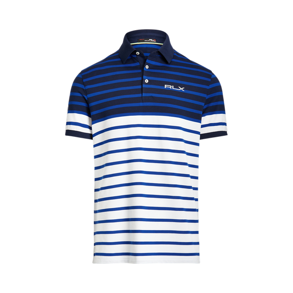 Royal Blue Multi Custom Slim Tech Pique Polo RLX Golf 2