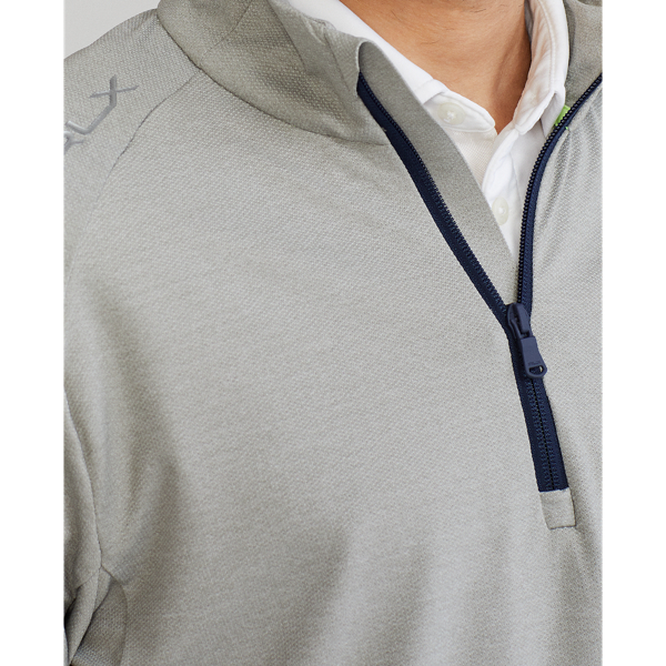 Dark Sport Heather Stretch Quarter-Zip Pullover RLX 6