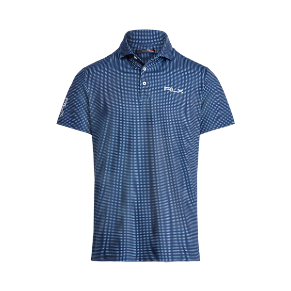 Refined Navy Corner Deco Custom Slim Performance Polo RLX 2