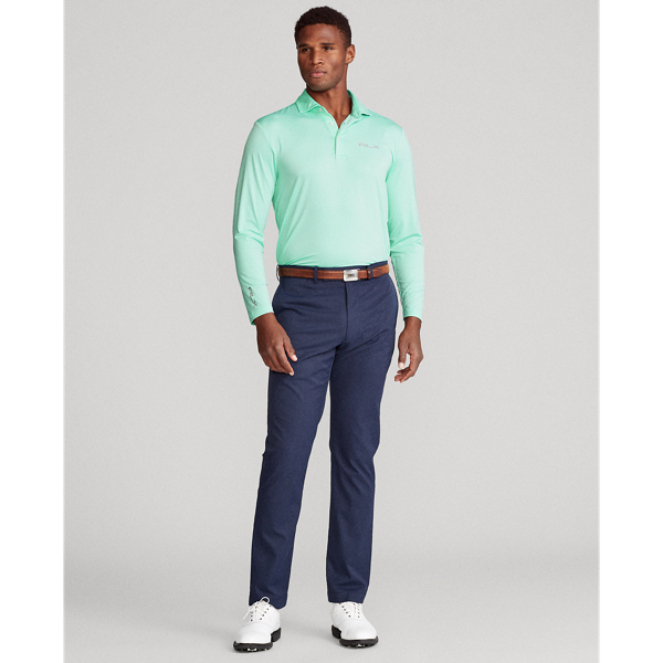 Custom slim fit performance poloshirt RLX in Aqua Verde 4