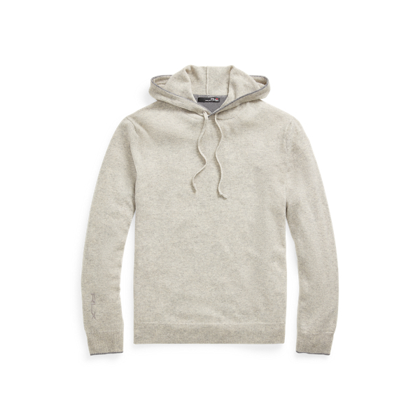Dark Sport Heather Washable Cashmere Hooded Jumper RLX 2