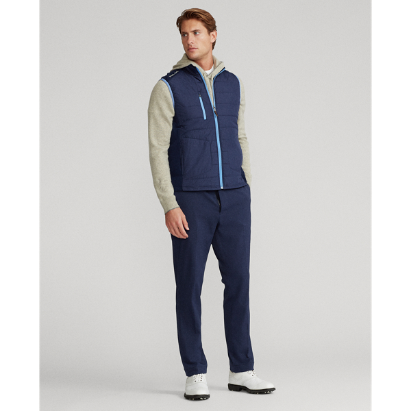 Refined Navy Ripstop-Panel Terry Gilet RLX 4