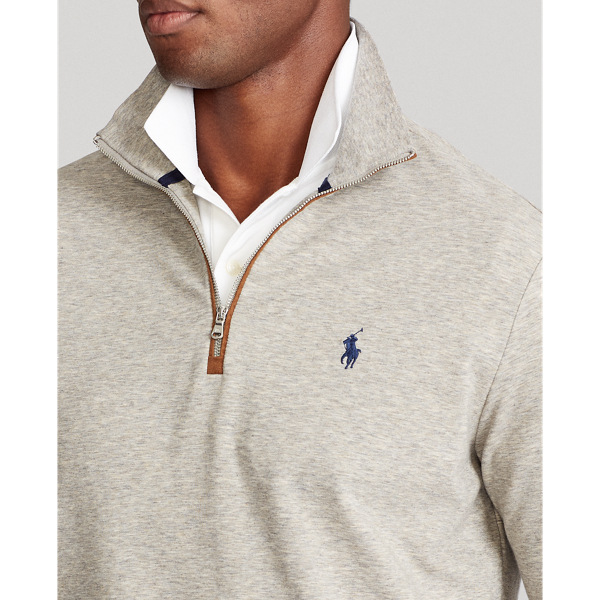 Dark Sport Heather Classic Fit Terry Pullover Polo Golf 6