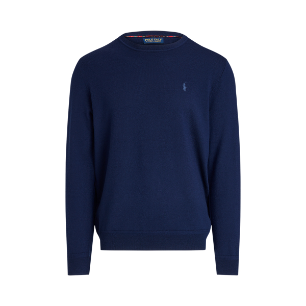 Waschbarer Rundhals-Wollpullover Polo Golf in Franz&ouml;sisch-Navy 2