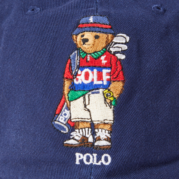 Refined Navy Golf Bear Cotton Cap Polo Golf 3