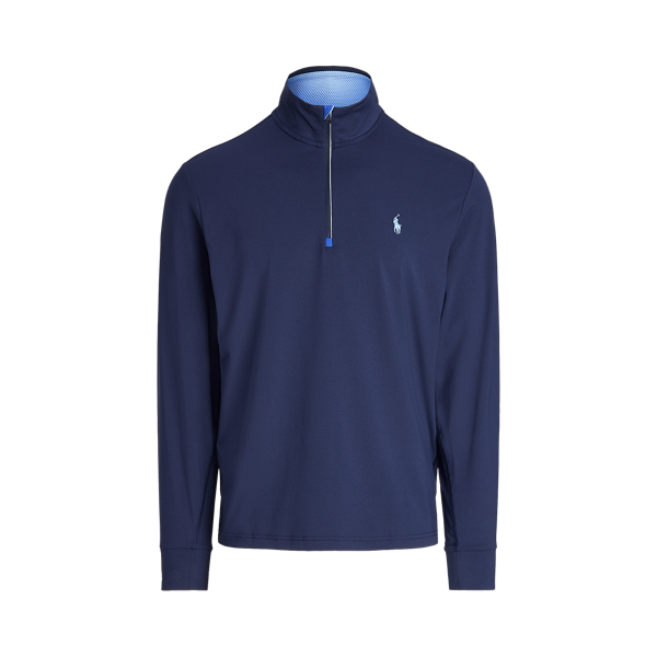 Refined Navy Classic Performance Pullover Polo Golf 2