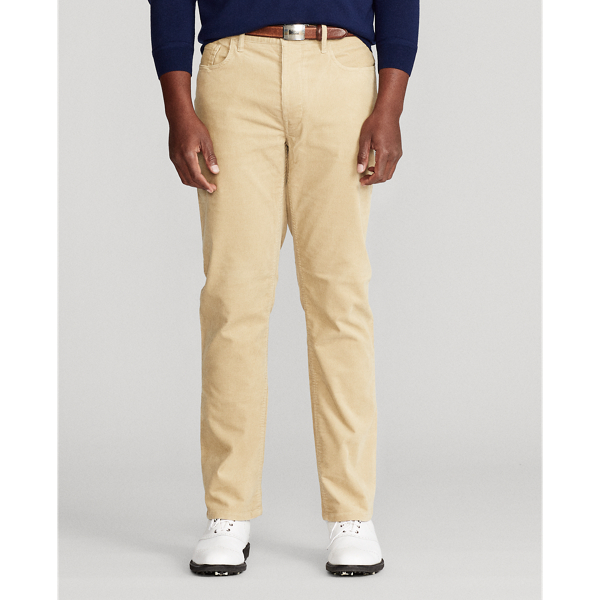 Pantalon ajust&eacute; en velours c&ocirc;tel&eacute; Polo Golf en Kaki classique 3