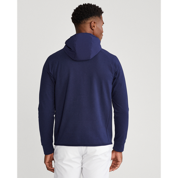 Refined Navy Paneled Stretch Hoodie RLX 4