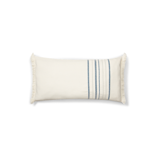 White Julianne Stripe Throw Pillow Lauren Home 1