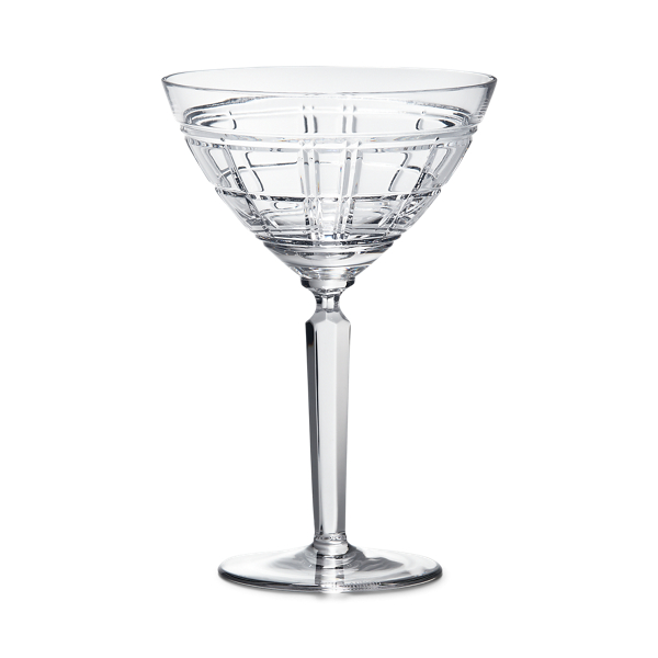 Hudson Plaid Martini Glass