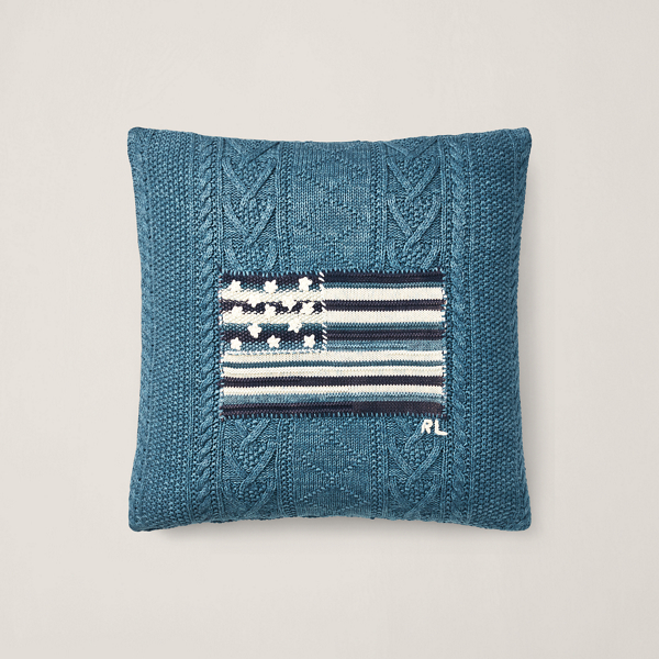 RL Flag Throw Pillow