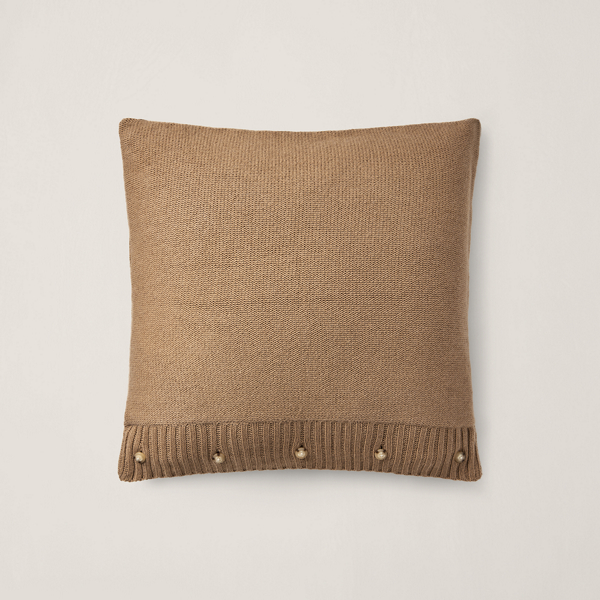 Camel Equestrian Knit Throw Pillow Ralph Lauren Home 2