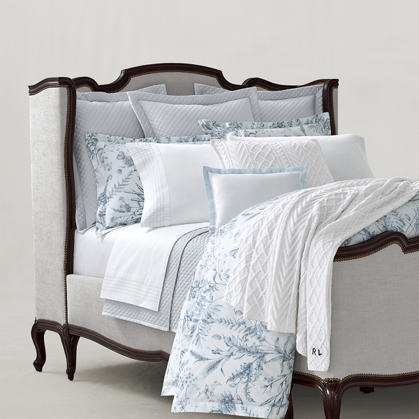 Organic Cotton Sateen Border Pillow