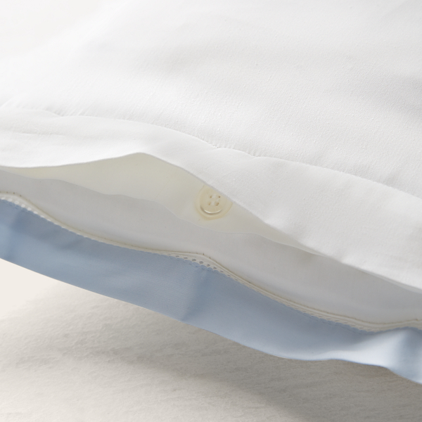 Organic Cotton Sateen Border Pillow