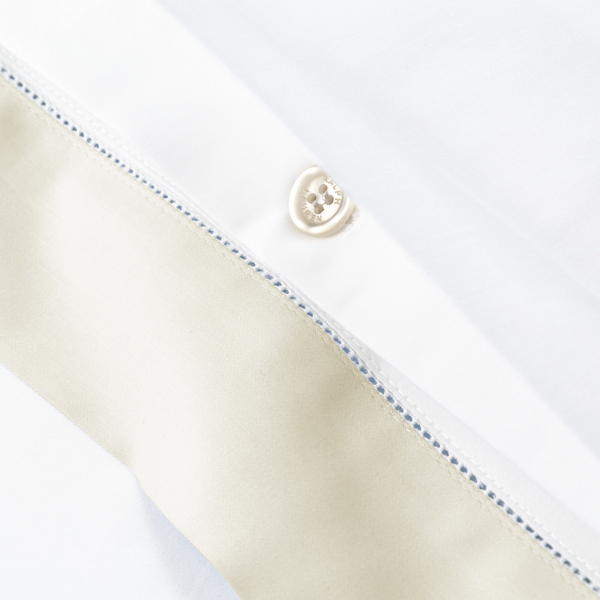 Parchment Organic Cotton Sateen Border Duvet Cover Ralph Lauren Home 5