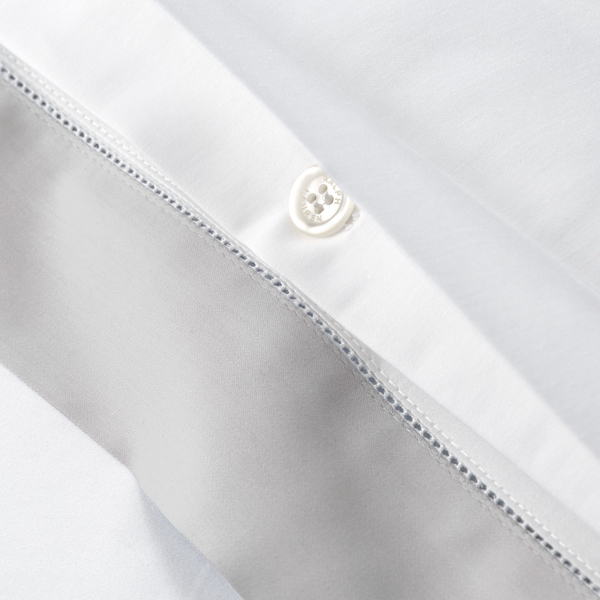 Organic Cotton Sateen Border Duvet Cover