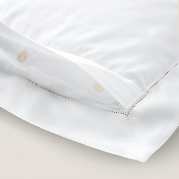 Dekokissenbezug aus Baumwollatlas Ralph Lauren Home in Studio-Wei&szlig; 3