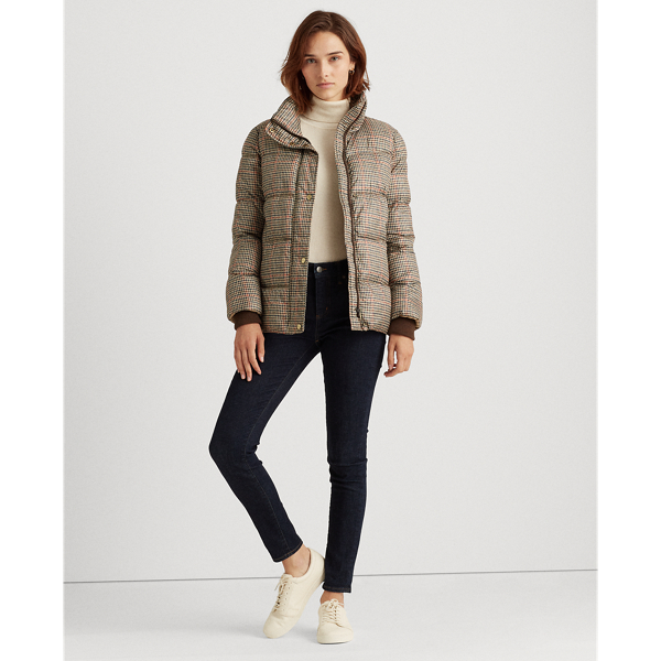 Box Houndstooth Houndstooth Puffer Jacket Lauren 3