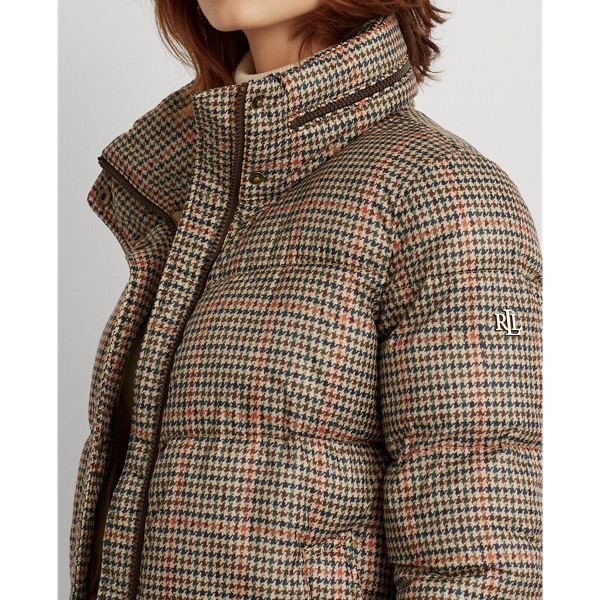 Box Houndstooth Houndstooth Puffer Jacket Lauren 5