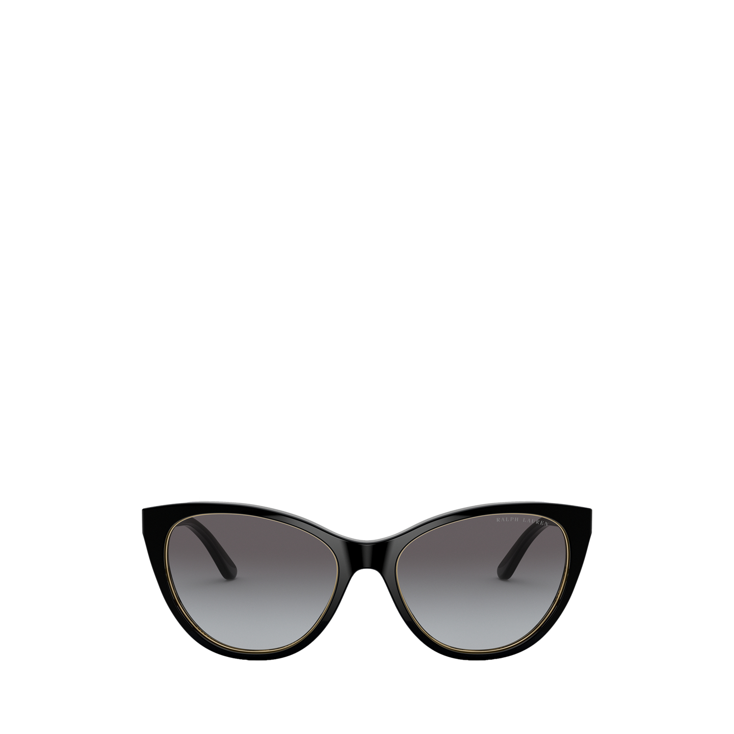 Женские солнцезащитные очки Ralph Lauren RL Cat-Eye Sunglasses, цвет: Блестящий чёрный — фото 1