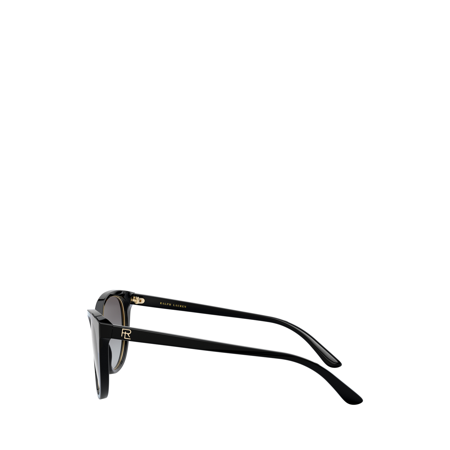 Женские солнцезащитные очки Ralph Lauren RL Cat-Eye Sunglasses, цвет: Блестящий чёрный — фото 2