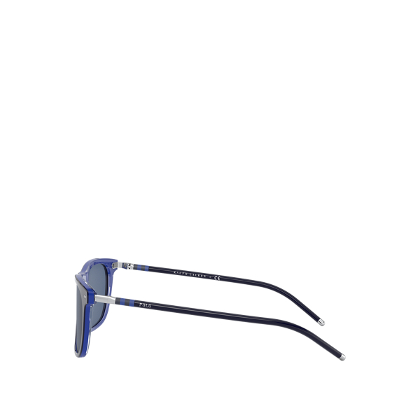 Shiny Top Navy On Royal Heritage Striped Collegiate Sunglasses Polo Ralph Lauren 3
