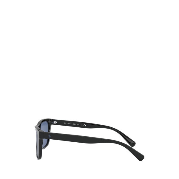 Lunettes de soleil carr&eacute;es Color Shop Polo Ralph Lauren en Noir brillant 3