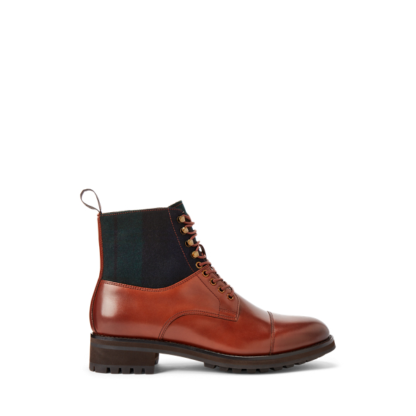 Bryson Leather Wool Cap Toe Boot Ralph Lauren